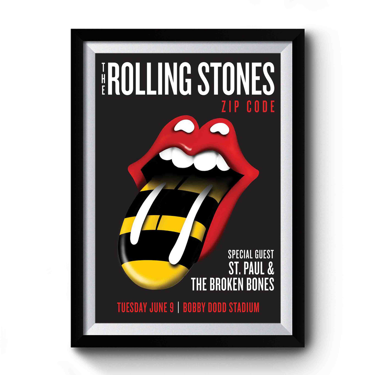 The Rolling Stones Zip Code Tour Atlanta Us Premium Poster